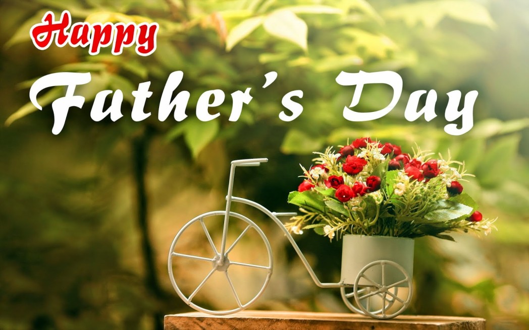 happy-fathers-day-wallpapers-happy-fathers-day-bike-full-of-flowers-as-gift-to-give-to-our-father-and-dad-on-fathers-day-green-background-nature-beautiful-view